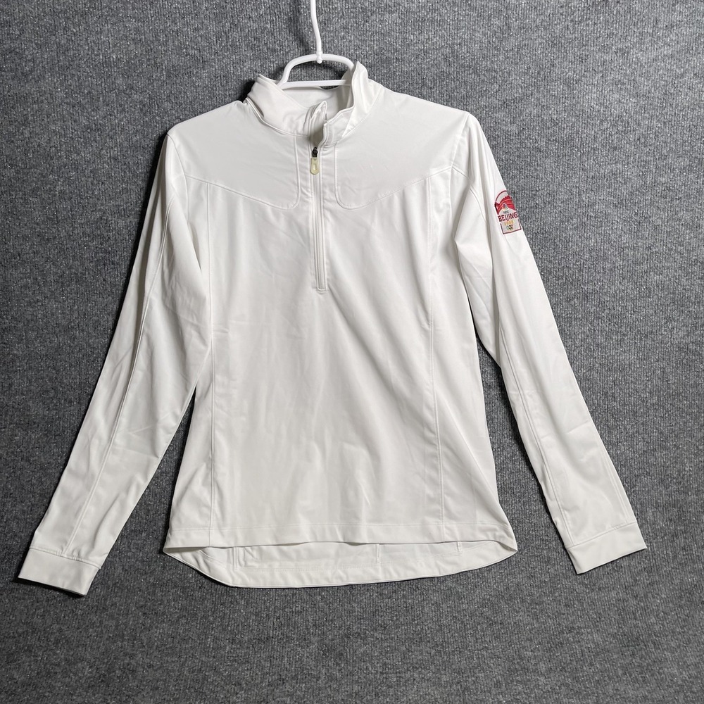 Beijing Olympics 2008 NBC Nike 1/4 Zip Womens Sz M White